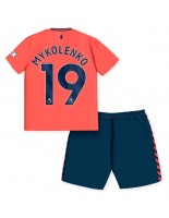 Everton Vitaliy Mykolenko #19 Venkovní dres pro děti 2023-24 Krátký Rukáv (+ trenýrky)